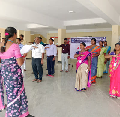 E. S. Arts and Science College (Co.ED) Villupuram National Unity Pledge photo 2